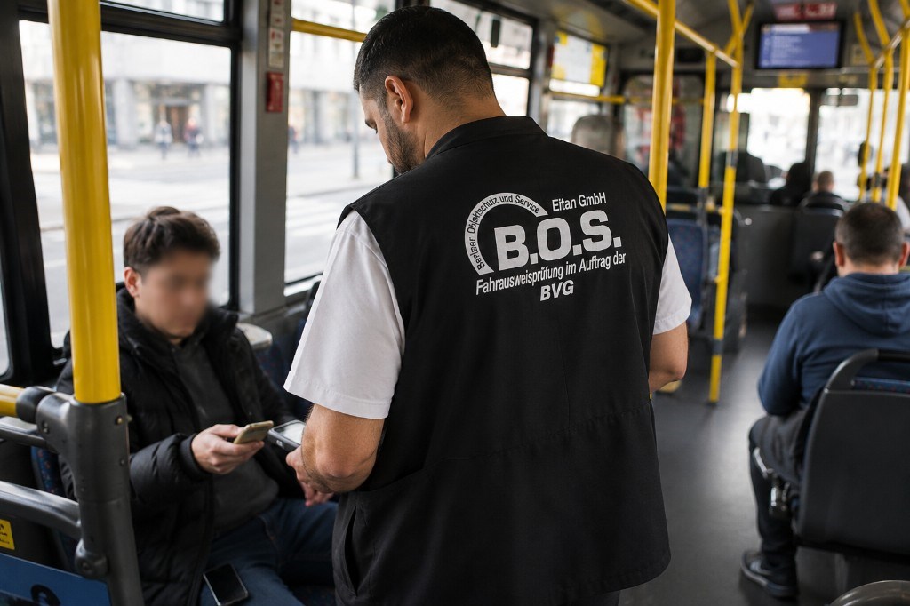 Fahrausweisprüfung im Auftrag der BVG